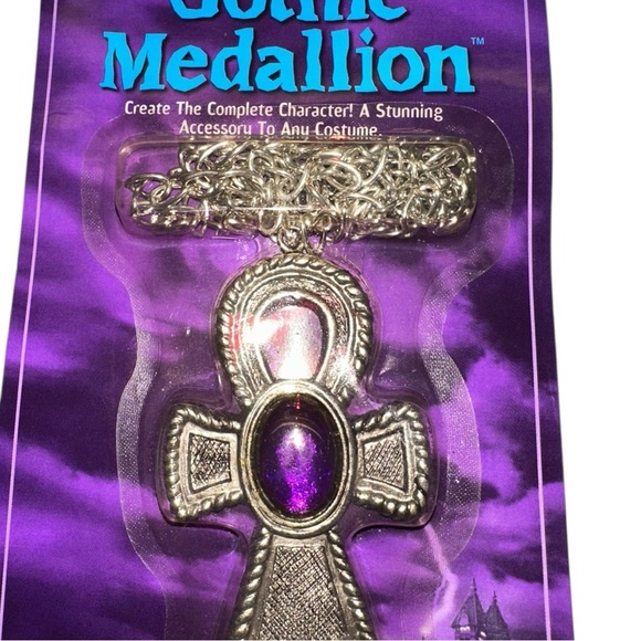 Gothic Fantasy Jewelry Set with Purple and Red Accents - Picture 4 of 9